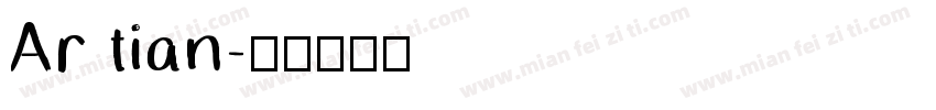 Ar tian字体转换